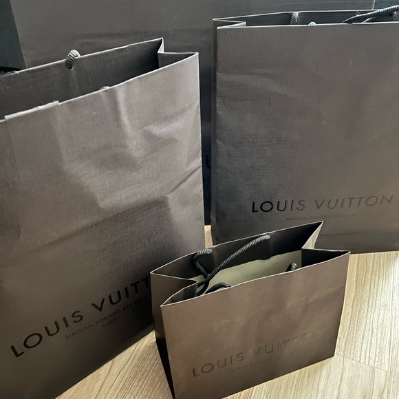 Lot of 4 LOUIS VUITTON shopping bags - Picture 2 of 4